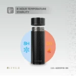 Levelo AeroFiber 350ML Carbon Fiber Bottle - Black