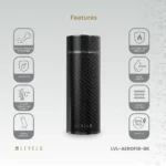 Levelo AeroFiber 350ML Carbon Fiber Bottle - Black