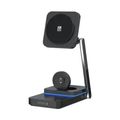 Levelo Aurora 3 In 1 Wireless Charger - Black