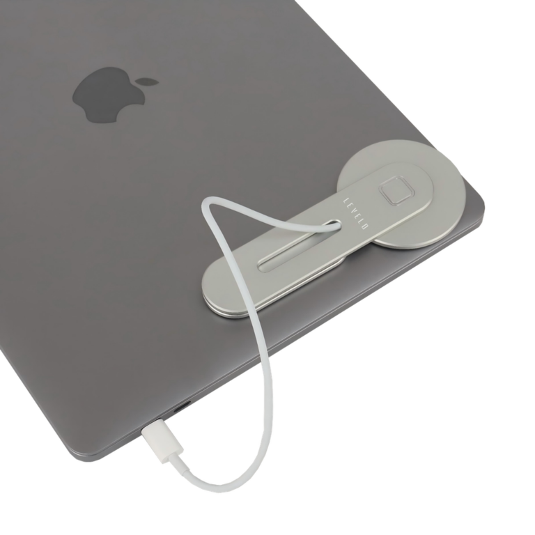 Levelo Energia MagSafe Wireless Charging Phone Stand - Silver