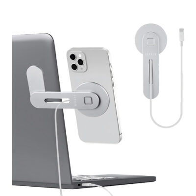 Levelo Energia MagSafe Wireless Charging Phone Stand - Silver