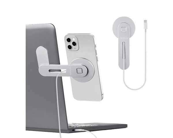 Levelo Energia MagSafe Wireless Charging Phone Stand - Silver