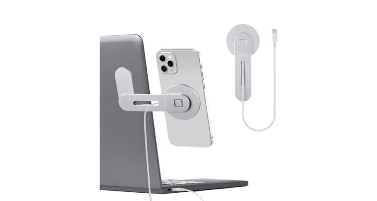 Levelo Energia MagSafe Wireless Charging Phone Stand - Silver