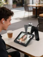 Levelo Flexo Leather Hybrid Case for iPad - Black
