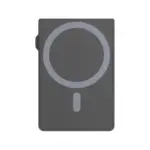 Levelo Lusso MagSafe Saffiano Leather Card Holder - Black