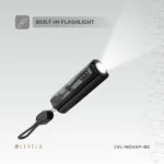 Levelo Nova Pro 5000mAh Power Bank with Flashlight - Black