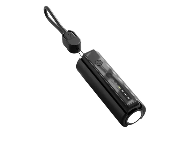 Levelo Nova Pro 5000mAh Power Bank with Flashlight - Black