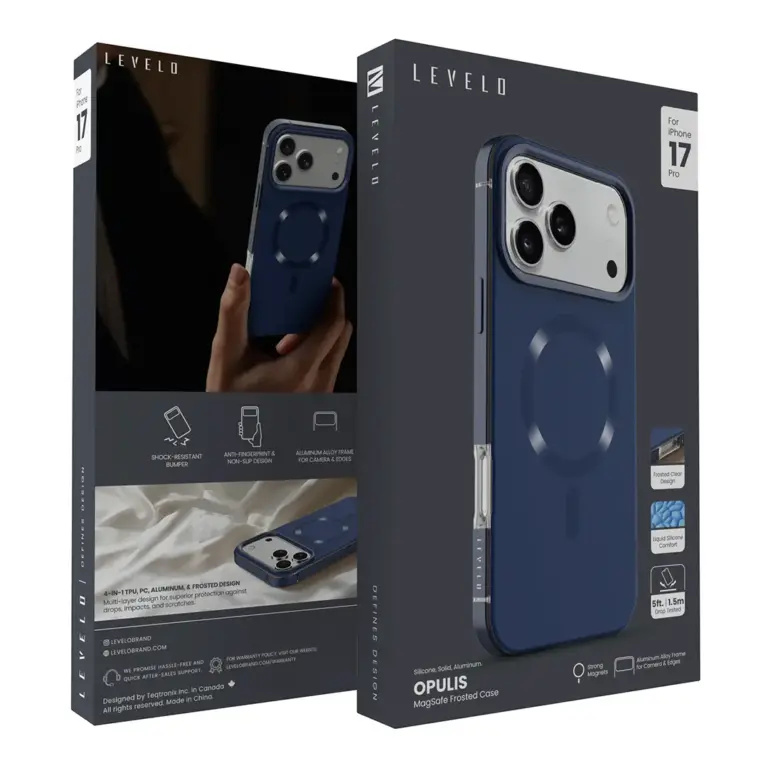 Levelo Opulis MagSafe Frosted Case for iPhone 17 Pro/Pro Max