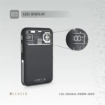 Levelo Osaka Portable 10000mAh Power Bank - Dark Grey