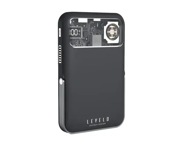 Levelo Osaka Portable 10000mAh Power Bank - Dark Grey