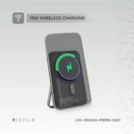 Levelo Osaka Portable 10000mAh Power Bank - Dark Grey