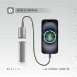 Levelo SwapCell PRO 15000mAh Powerbank With Accessories - Transparent