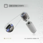 Levelo SwapCell PRO 15000mAh Powerbank With Accessories - Transparent