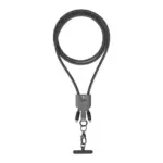 Levelo Tugo Type-C to Lightning 30W Lanyard Cable - Black/Grey