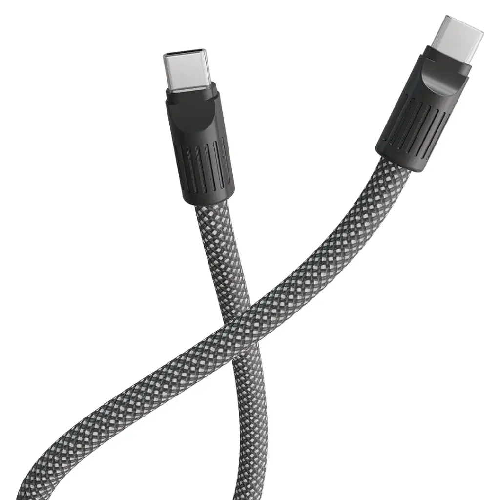 Levelo Tugo Type-C to Type-C 60W Lanyard Cable - Gray