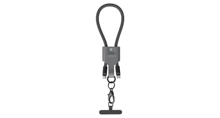 Levelo Tugo Type-C to Type-C 60W Lanyard Cable - Gray