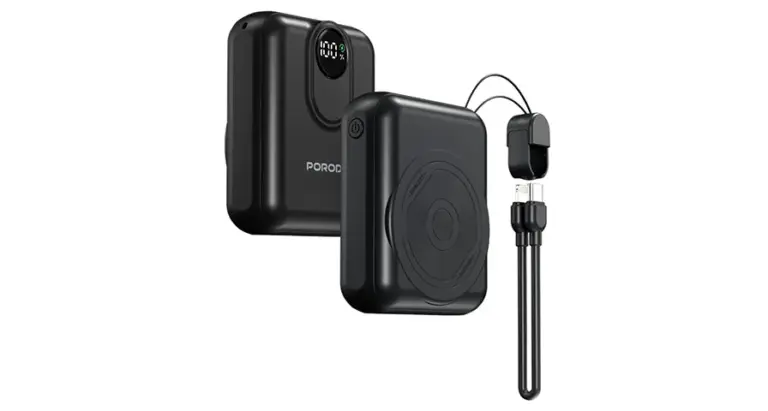 Porodo 10000mAh MagSafe Power Bank - Black