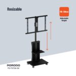 Porodo 32"-75" TV Floor Stand With Wheels