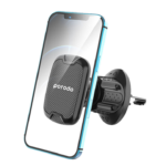 Porodo 360 Magnetic Air Vent Car Mount with Adjustable Hook – Black