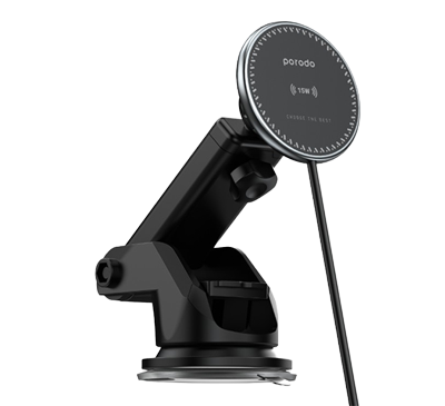 Porodo 3 In 1 Magnetic Car Charger Mount 15W With 20W PD Car Charger