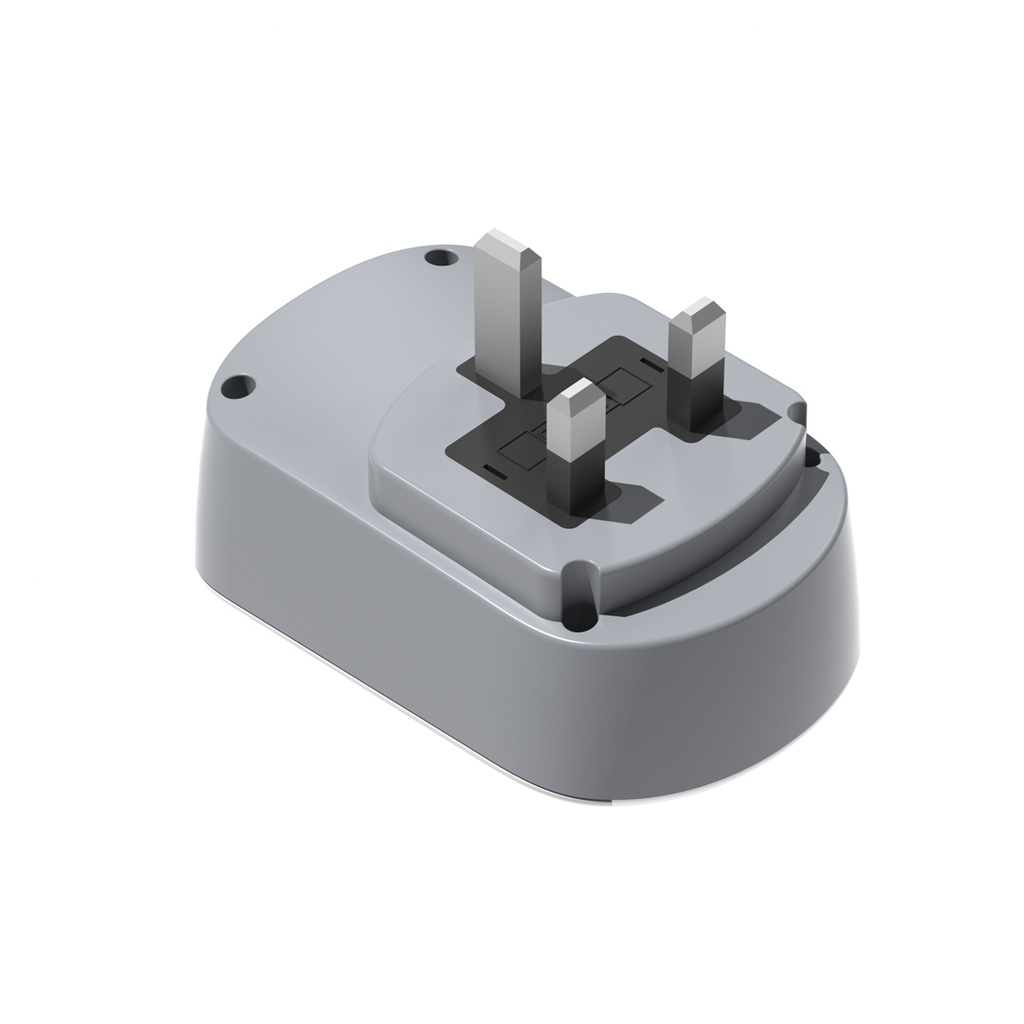 Porodo 3in1 Multi-type Socket with AC USB-A Type C UK - White