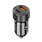 Porodo 50W Dual Port Car Charger PD 20W QC 30W - Black