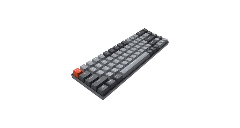 Porodo 68-Keys Wireless Mechanical Keyboard (English/Arabic) Ergonomic Stylish