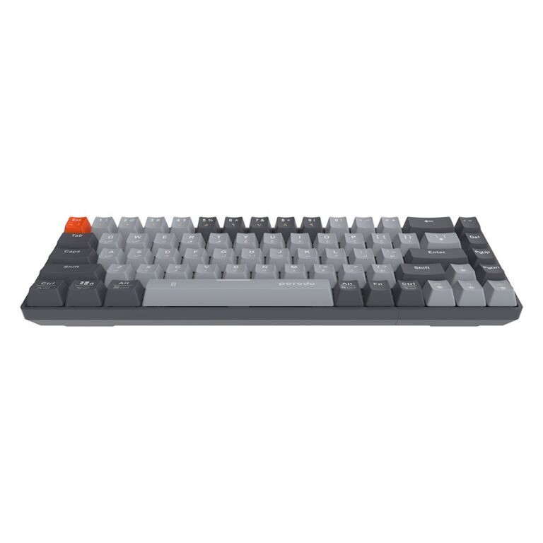 Porodo 68-Keys Wireless Mechanical Keyboard (English/Arabic) Ergonomic Stylish