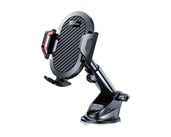 Porodo ABS+Silicone 360 Degree Rotatable Universal Car Mount - Black