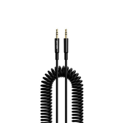 Gadget Pulse Kenya 60 Porodo AUX 3.5 to 3.5 Coil Cable 1.2M - Black