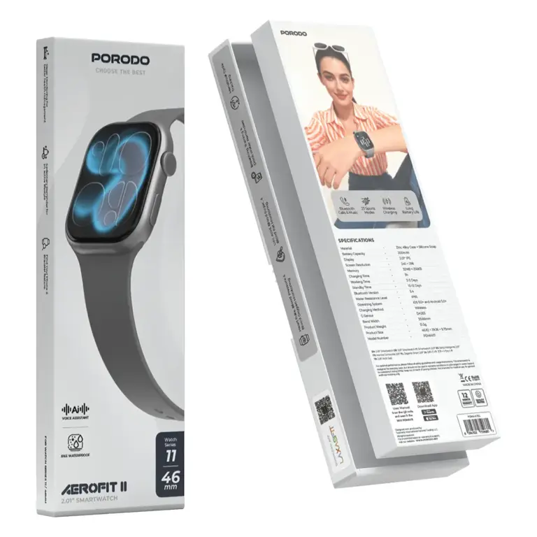 Porodo AeroFit II 2.01" Smart Watch