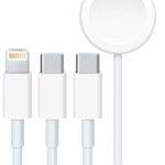 Porodo All-In-One Cable USB-C To Lightning / Type-C / Watch Charger (1.2m)