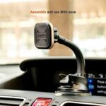 Porodo Aluminum Magnetic Car Mount (Flexible Neck/Suction Base)