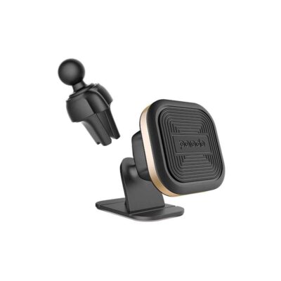 Porodo Aluminum Magnetic Car Mount (Air Vent + Stick-On Holder)