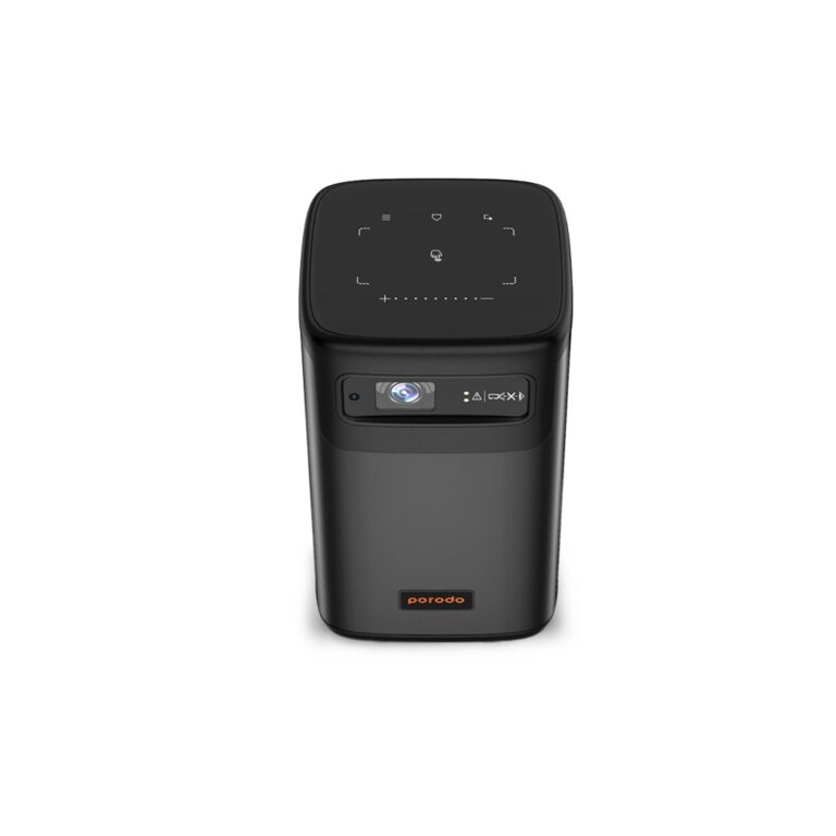 Porodo Android 9.0 960*540P DLP Portable Projector - Black