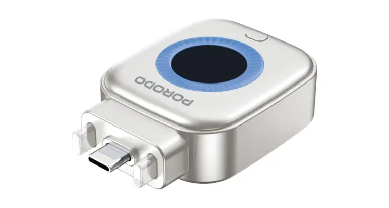 Porodo Auto Release Smart Auto-Cutoff Charging Adapter - Silver