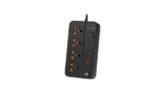 Porodo Blue 4 AC Power Strip - Black