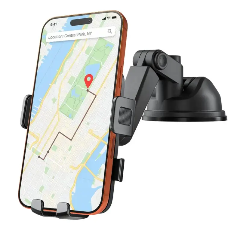 Porodo Blue Car Phone Holder Multi-Surface Mounting - Black