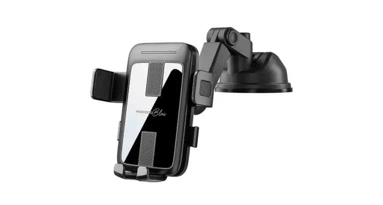 Porodo Blue Car Phone Holder Multi-Surface Mounting - Black