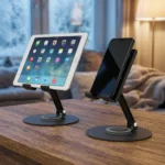 Porodo Blue Clipo Rotatable Tablet Holder with Non-Slip Base - Black