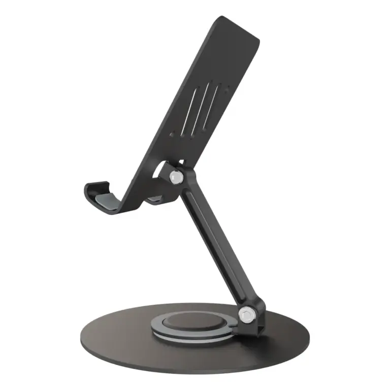 Porodo Blue Clipo Rotatable Tablet Holder with Non-Slip Base - Black