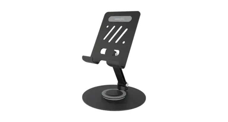 Porodo Blue Clipo Rotatable Tablet Holder with Non-Slip Base - Black