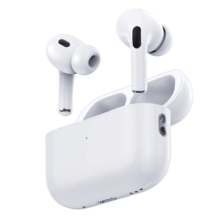 Porodo Blue Deep Bass Wireless Earbuds Pro 2 with Swipe Volume - White