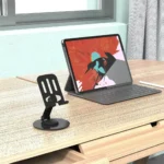 Porodo Blue Desktop Phone Holder 360° Rotating Base - Black