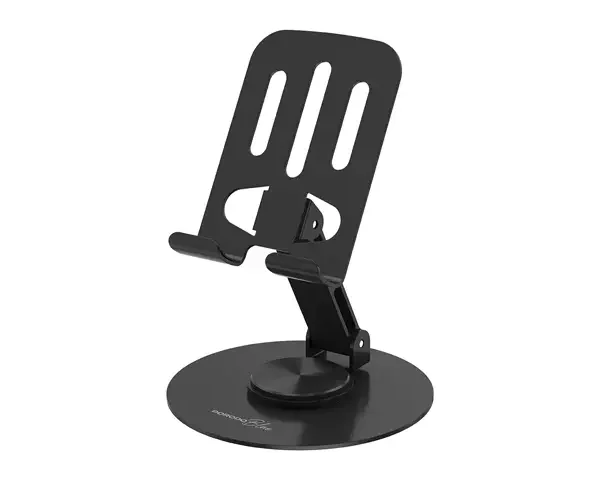 Porodo Blue Desktop Phone Holder 360° Rotating Base - Black