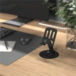 Porodo Blue Desktop Phone Holder 360° Rotating Base - Black