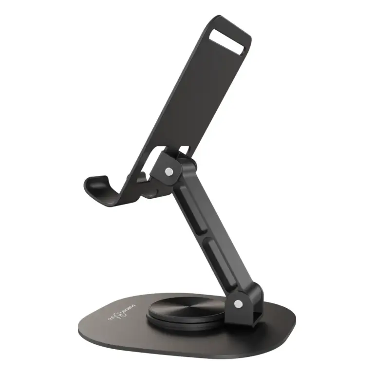 Porodo Blue Flexa Rotatable Phone Holder with Non-Slip Base - Black