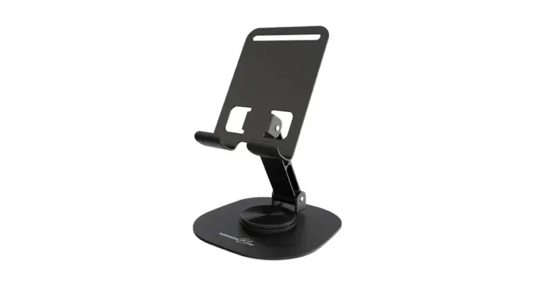 Porodo Blue Flexa Rotatable Phone Holder with Non-Slip Base - Black