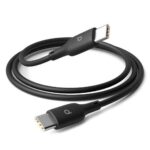 Porodo Blue PVC Type-C to Type-C Cable 1M 60W – Black