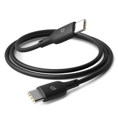 Porodo Blue PVC Type-C to Type-C Cable 1M 60W – Black
